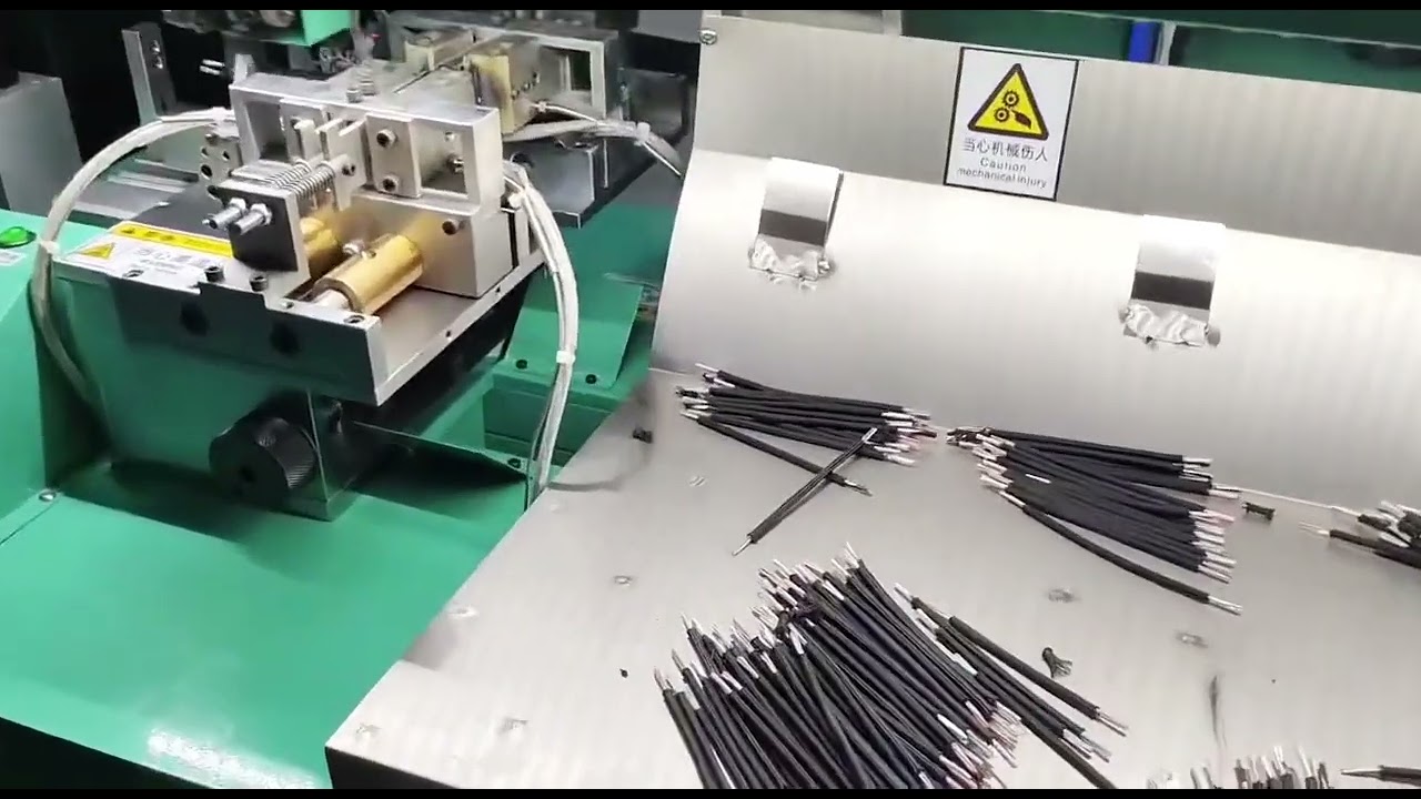 High-Speed Wire Cutting Machine with Thermal Stripping for Braided Wire