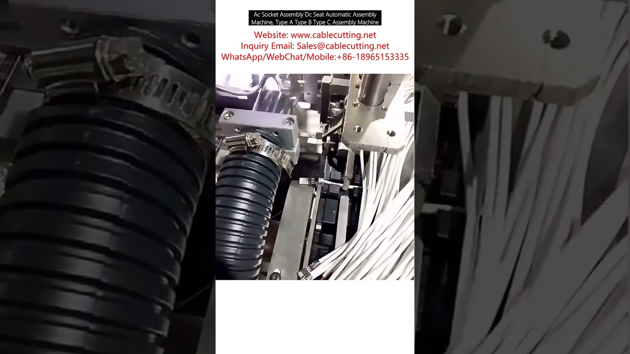 AC Socket and DC Seat Automatic Assembly Machine for Type-A, Type-B, Type-C