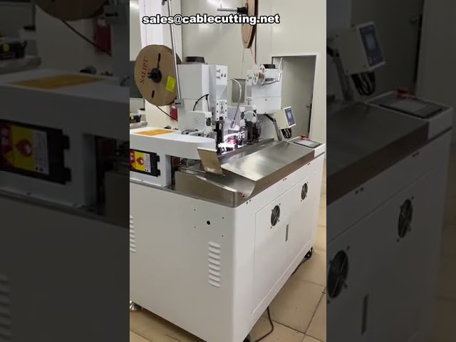 Automatic Loose Terminal Crimping Machine with Shrink Tube Insertion and Heating