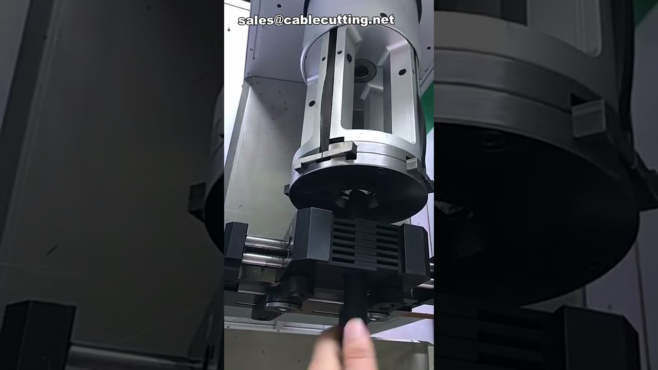 Роторный съемник изоляции MP-4 для кабелей новой энергетики | Станок для зачистки жестких кабелей