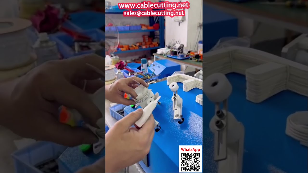 Автоматический станок для намотки кабелей данных и упаковки на бумажную карту