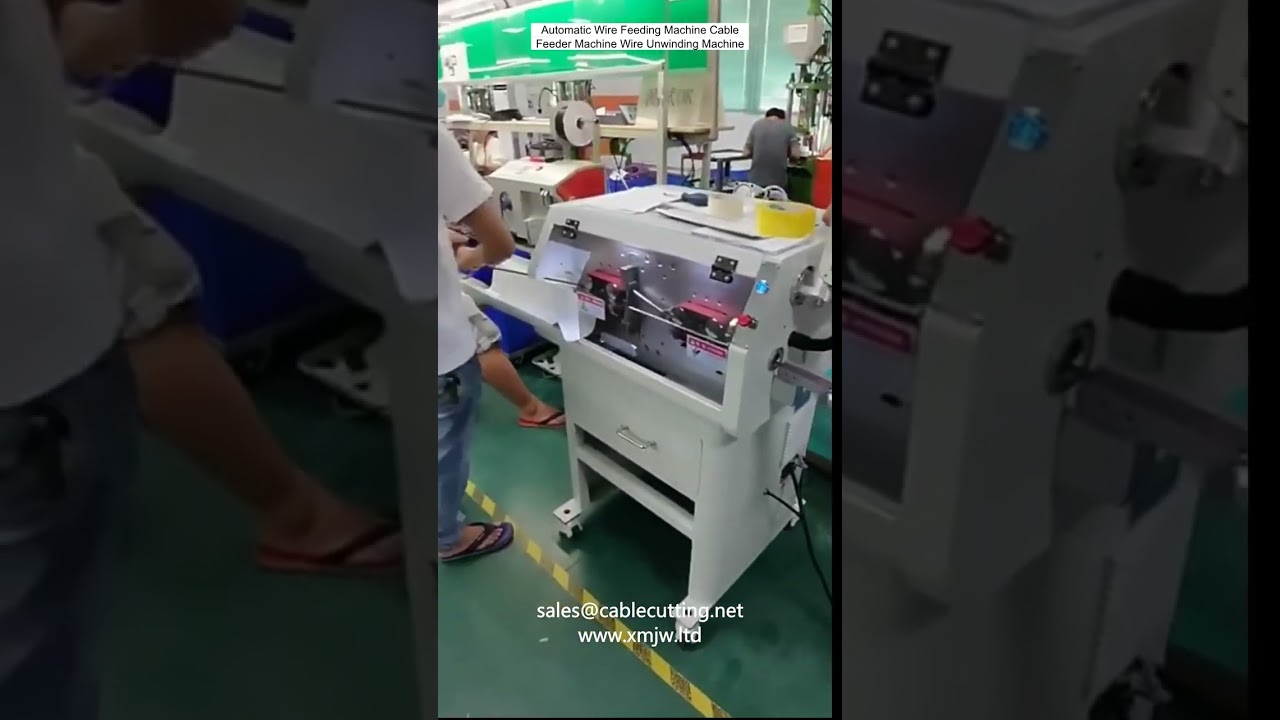 Автоматический податчик провода: станок для размотки и подачи кабеля