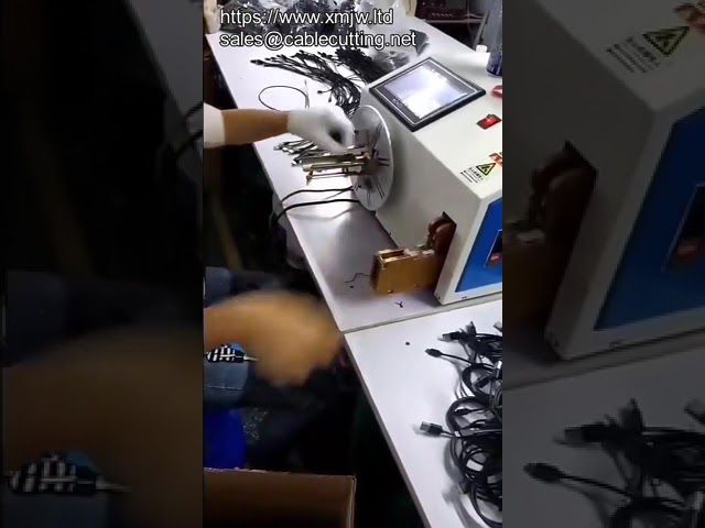 Автоматическая упаковка медных проводов: машина для скручивания, намотки и обвязки кабелей зарядных устройств
