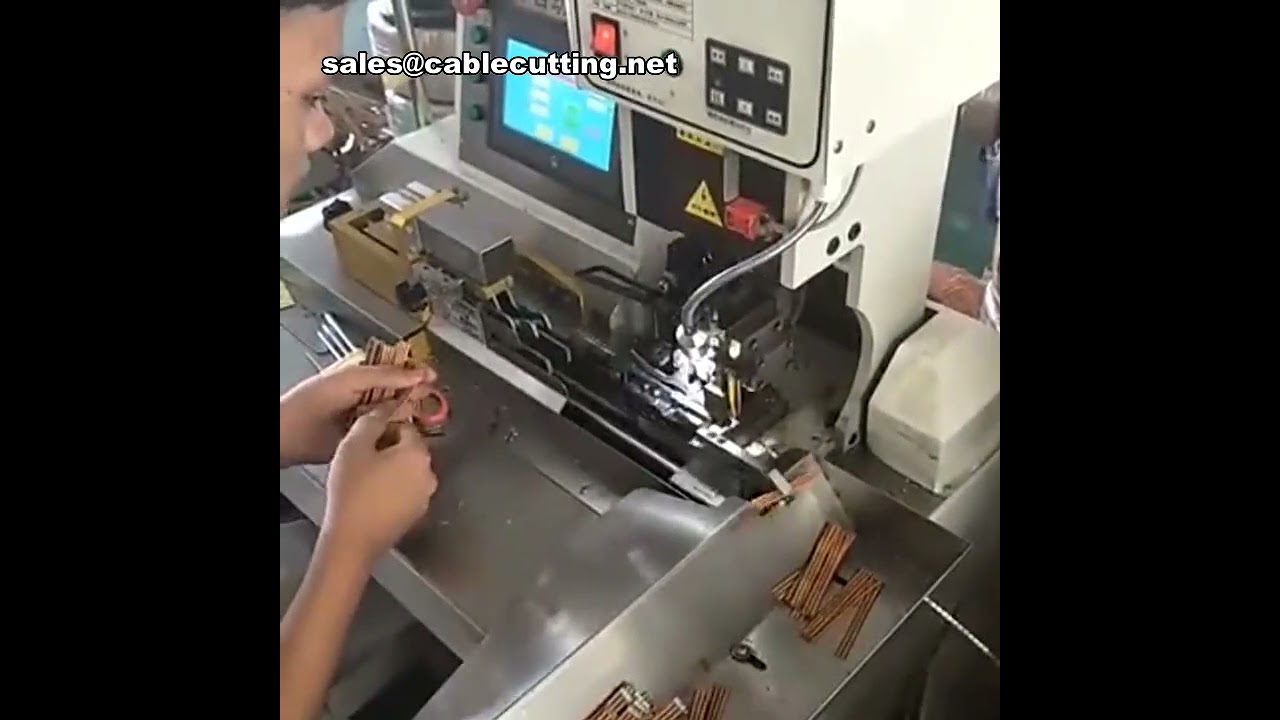 Автоматический станок для опрессовки многожильных кабелей и ленточных шлейфов | Высокая скорость