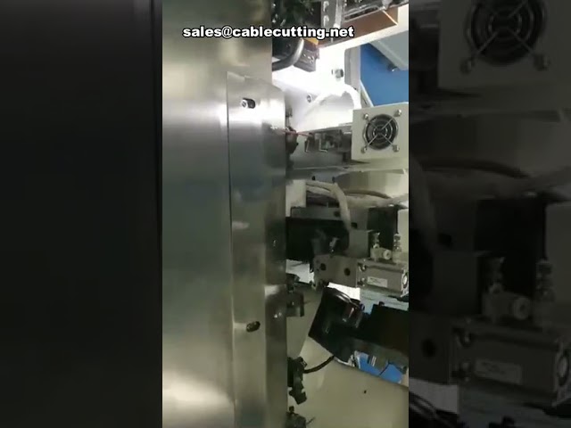 Автоматическая машина для обрезки, зачистки и обжима проводов Three Ends Two Wires – высокая точность и скорость
