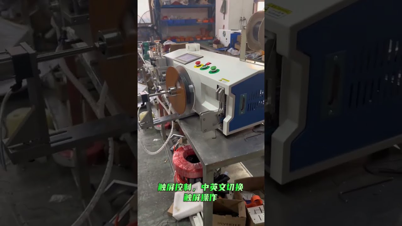 Настольный автомат для измерения, резки, намотки и обвязки провода #оборудование