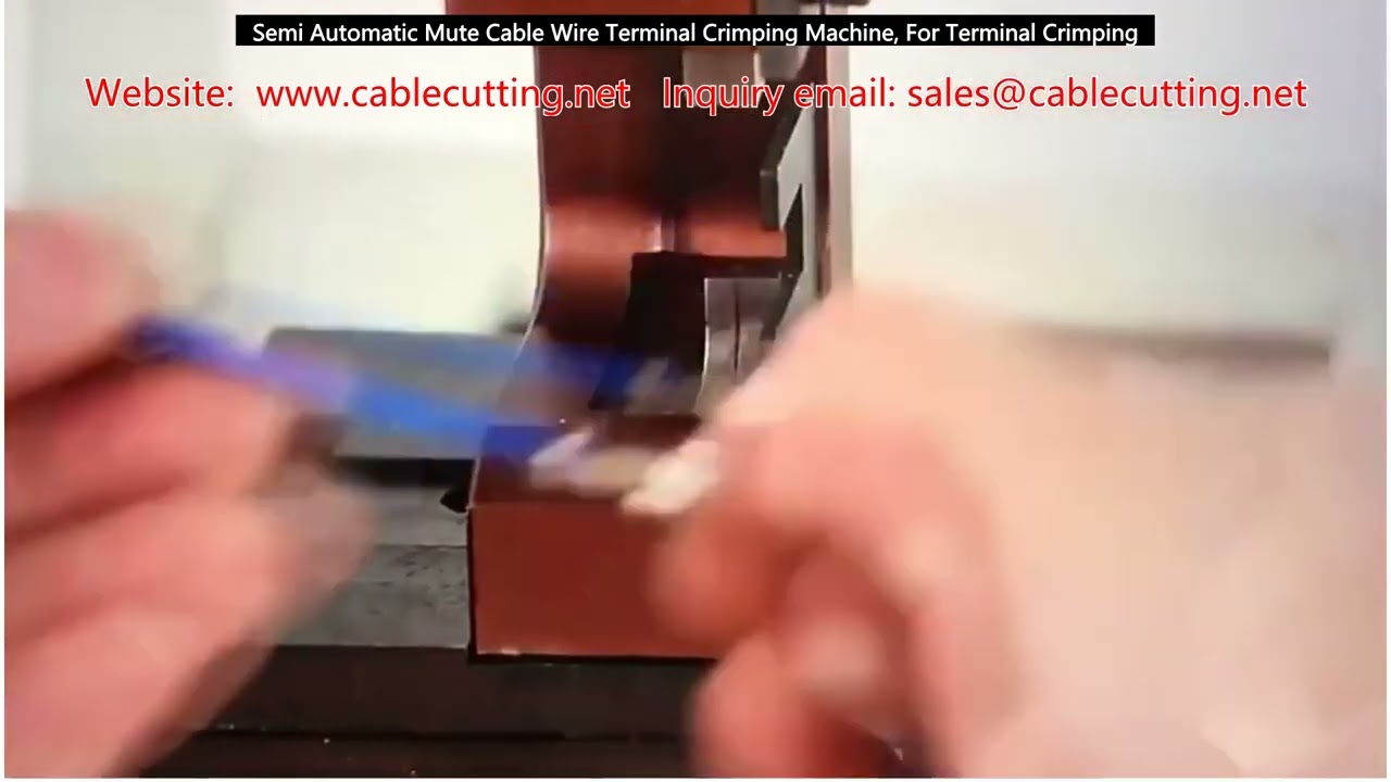 Полуавтоматический станок для обжима наконечников проводов Mute Cable | Оборудование для обжима клемм