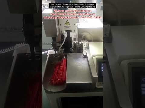 Полностью автоматический кримпер для обжима проводов и кабелей: резка, зачистка, обжим одного конца
