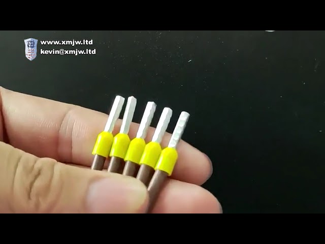 Automatic Pre-Insulated Tubular Terminal Crimping Machine with Cable Wire Stripping