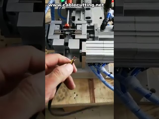 Многофункциональный пневматический автомат для резки и зачистки проводов | Станок для автоматизации