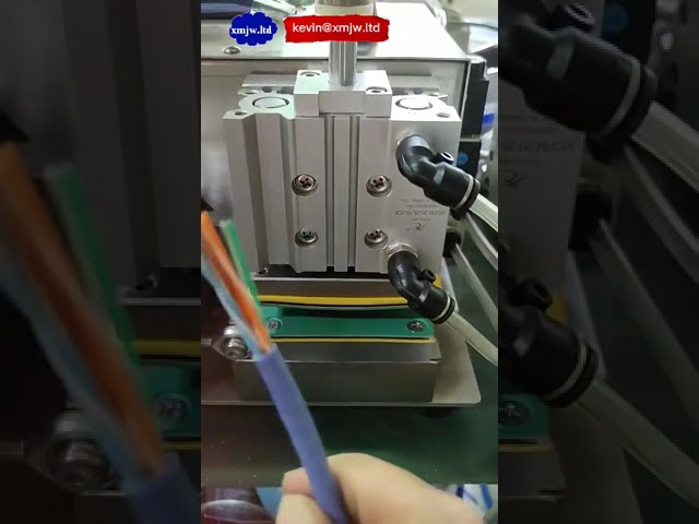 Высокоэффективная машина для раскручивания и выпрямления сетевых кабелей | Обработка жил кабеля
