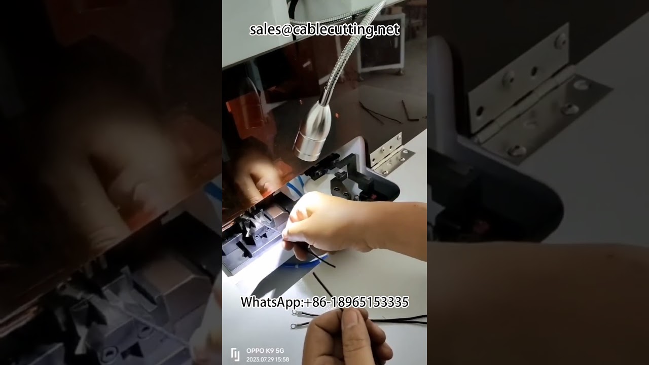 Автоматический станок для зачистки и обжима клемм #терминальная_машина